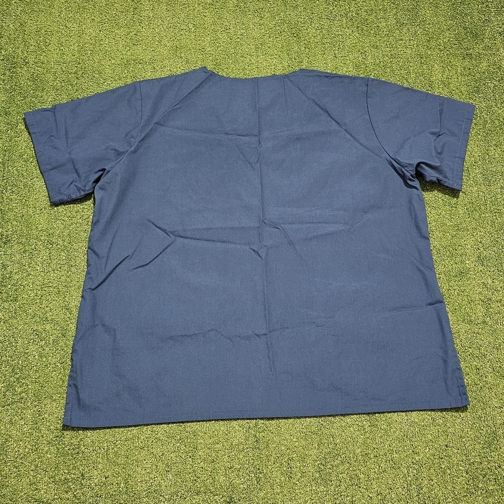 Landau Blue Scrub Top - Picture 5 of 5